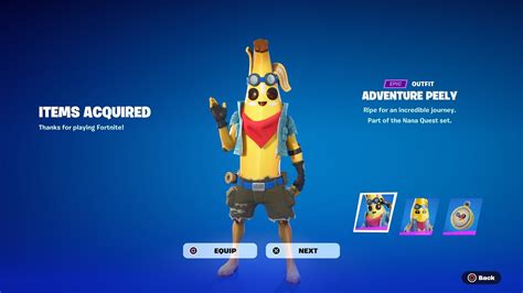 can you get peely in the item shop