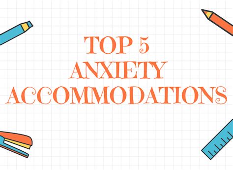 can you get testing accommodations for anxiety