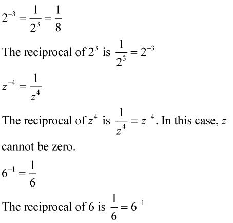 can you have negative exponents in the denominator