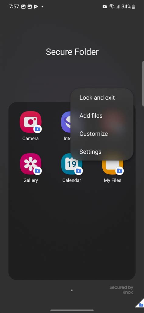 can you hide apps in secure folder
