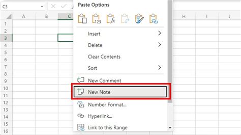 can you insert notes in excel