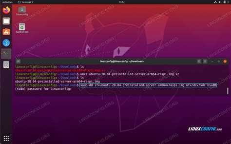 can you install linux from sd card