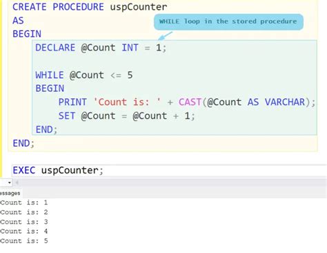 can you loop in sql
