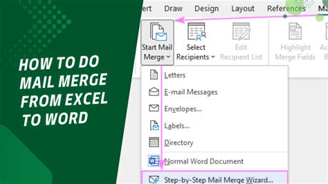 can you mail merge from excel to excel
