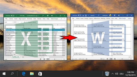 can you mail merge from excel to labels
