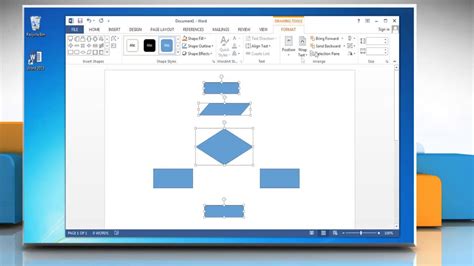 can you make a flow chart in microsoft word