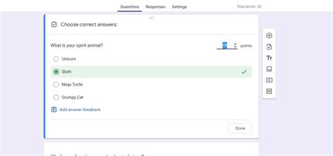 can you make a personality quiz in google forms