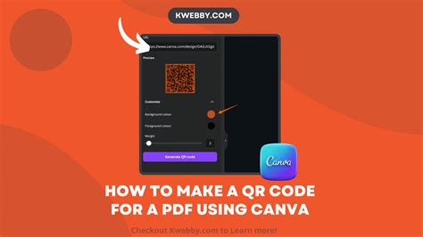 can you make a qr code for a pdf in canva