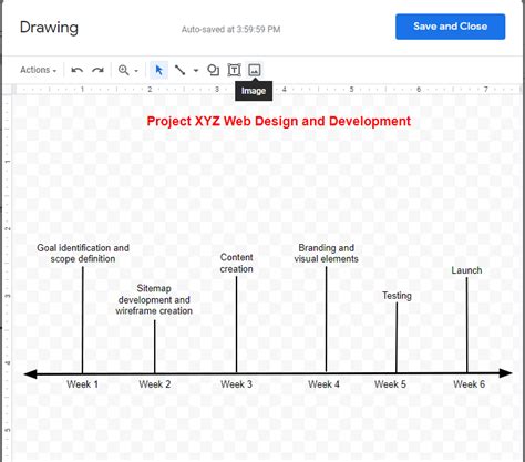can you make a timeline on google docs