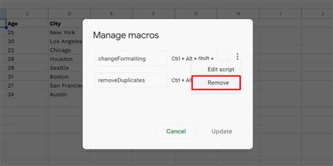 can you make macros on google sheets