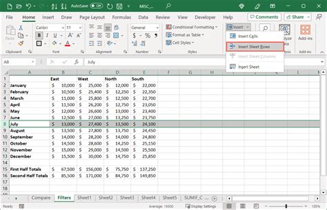 can you move rows in excel
