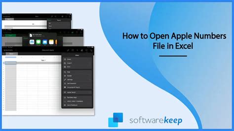 can you open excel files in apple numbers