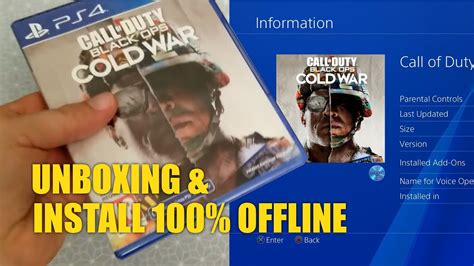 can you play cod cold war offline ps4