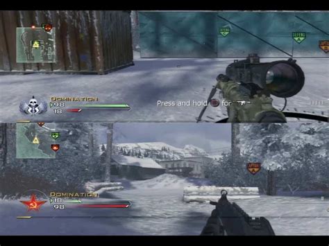 can you play cod mw2 split screen on pc