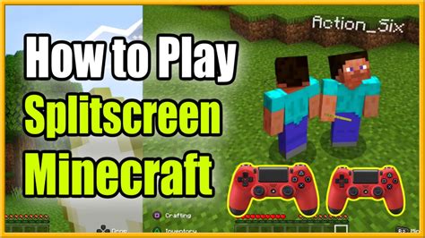 can you play minecraft with two players on the same console