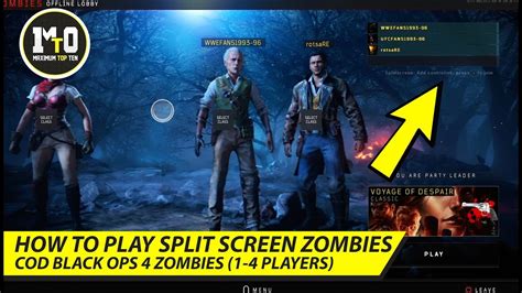 can you play split screen bo1 zombies on pc