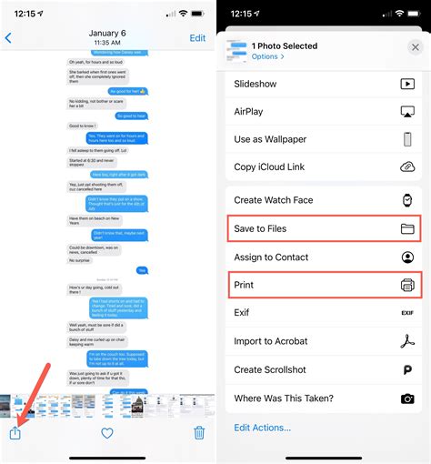 can you print a text conversation