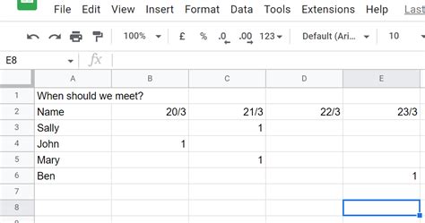 can you put a poll in google sheets
