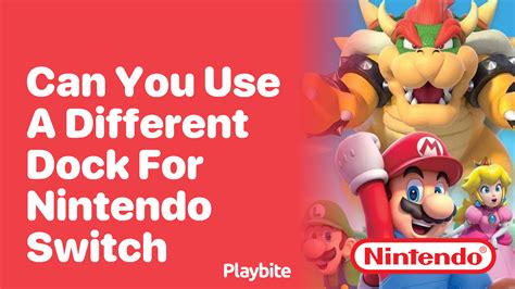 can you put a switch in a different dock
