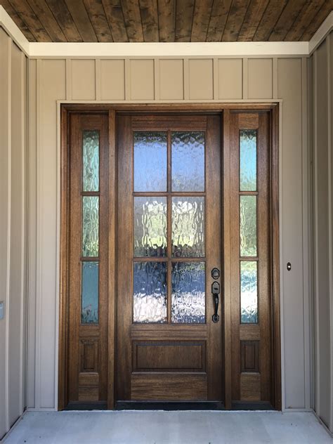 can you put a window in a front door