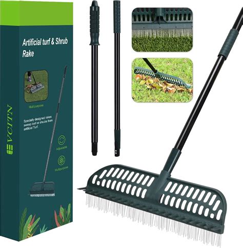 can you rake artificial turf