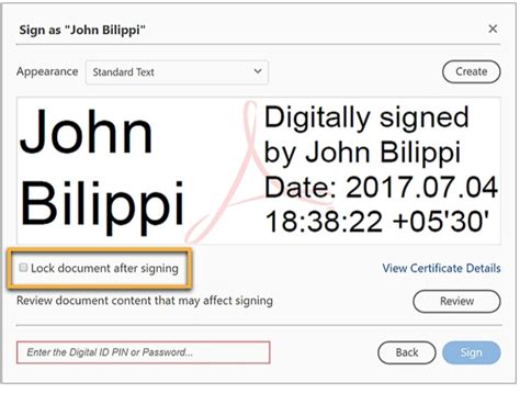 can you remove a signature from a pdf