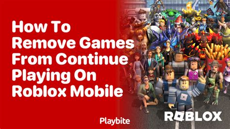 can you remove games from continue in roblox