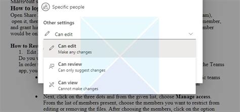 can you restrict access to a file in microsoft teams