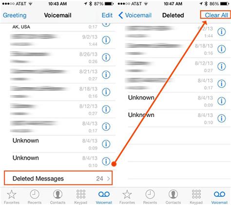 can you retrieve deleted voicemail messages
