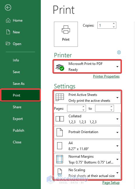 can you save excel as a pdf
