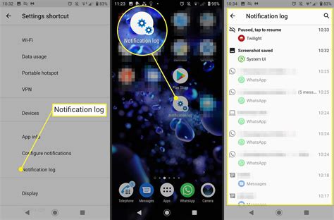 can you see past notifications on android