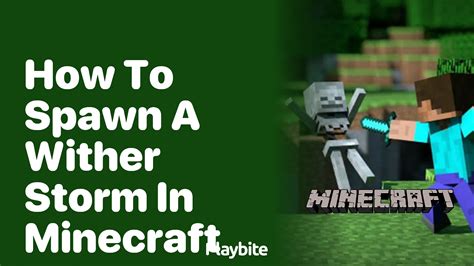 can you spawn a wither storm in vanilla minecraft