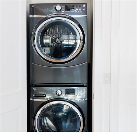 can you stack a dryer on a front load washer