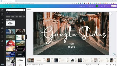 can you transfer canva template to google slides