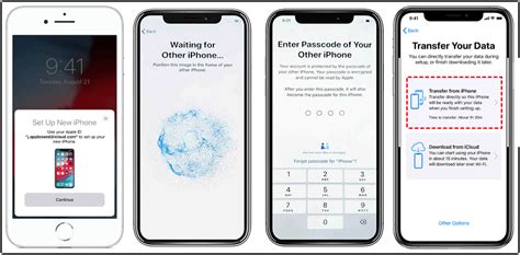 can you transfer data from one iphone to another after setup