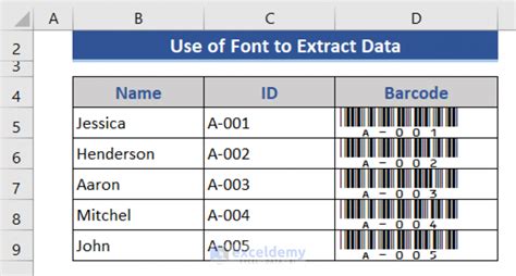 can you use a barcode scanner in excel