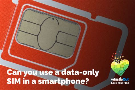 can you use a data only sim in an iphone