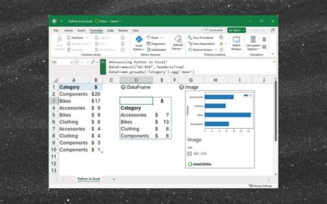 can you use python in excel