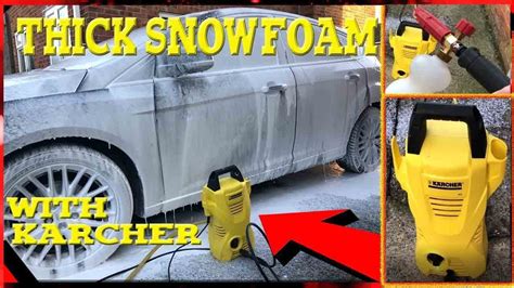 can you use snow foam with a pressure washer