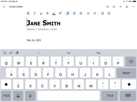 can you write on google docs on ipad