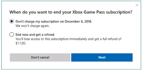 cancel microsoft game pass