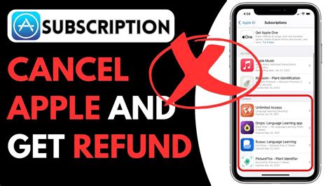 cancel subscription app store refund