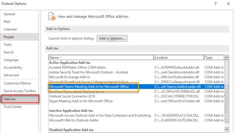cannot install teams add in for outlook
