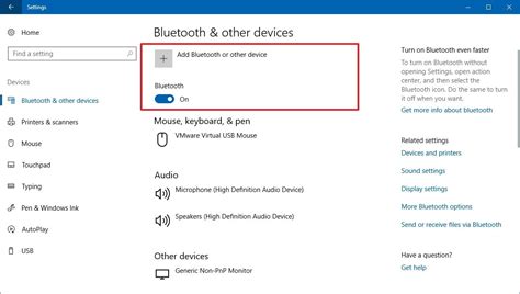 cannot open bluetooth settings windows 10