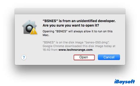 cannot open file unidentified developer