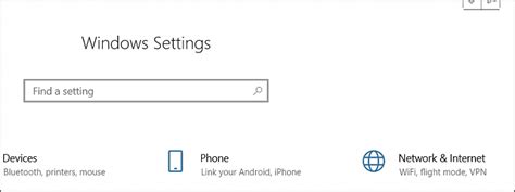 cannot open network settings windows 10