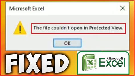 cannot open protected excel file