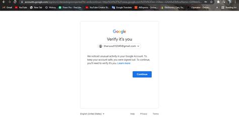 cannot receive verification code from google