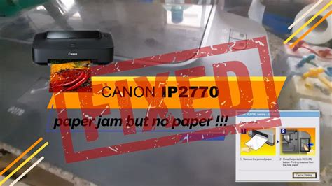 canon IP2770 paper jam