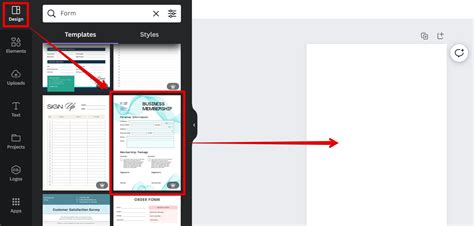 canva how to make a form